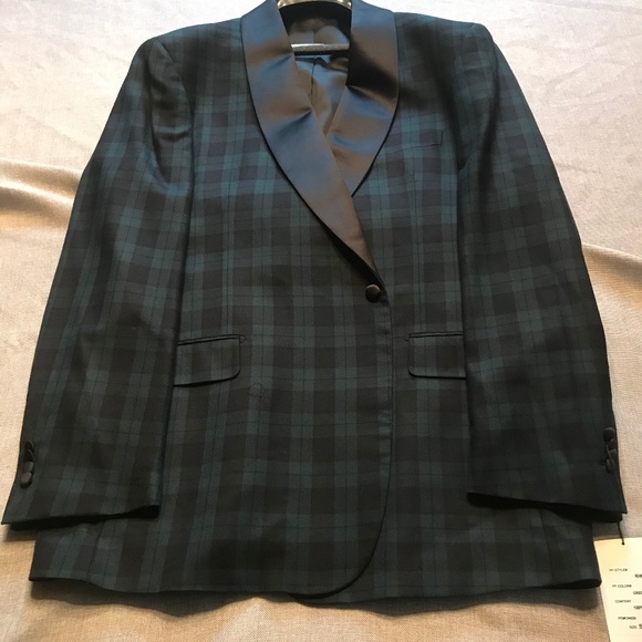 Watch Plaid Tuxedo Jacket - Picture 1 of 4